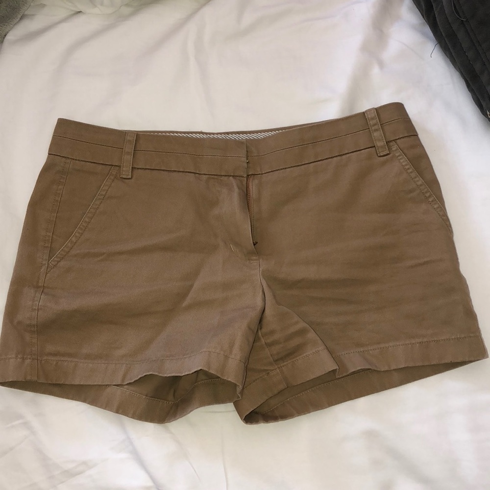 J. Crew chino shorts tan
